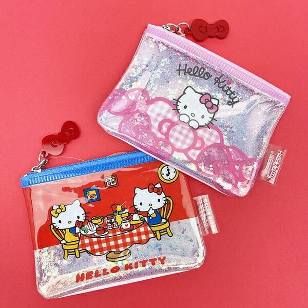 サンリオ ハローキティ スパンコール入りミニポーチ (レッド) Sanrio