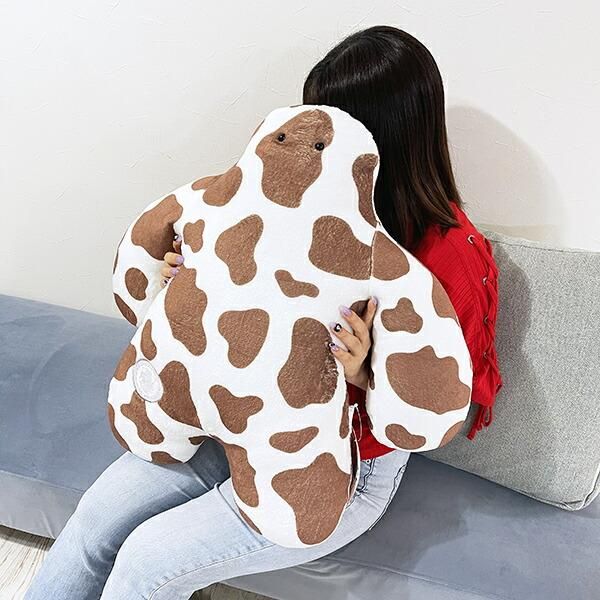 FUNIO 抱きまくら(L) ミルキードット(ブラウン) ぬいぐるみ クッション