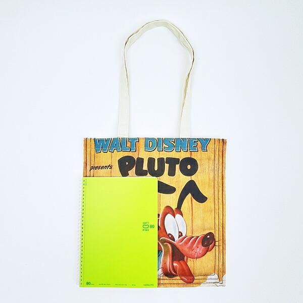 ディズニー プルート ポスターアートトートバッグ ブラウン ACCOMMODE