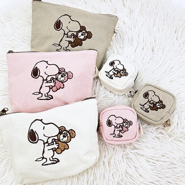 スヌーピーとベアのポーチ