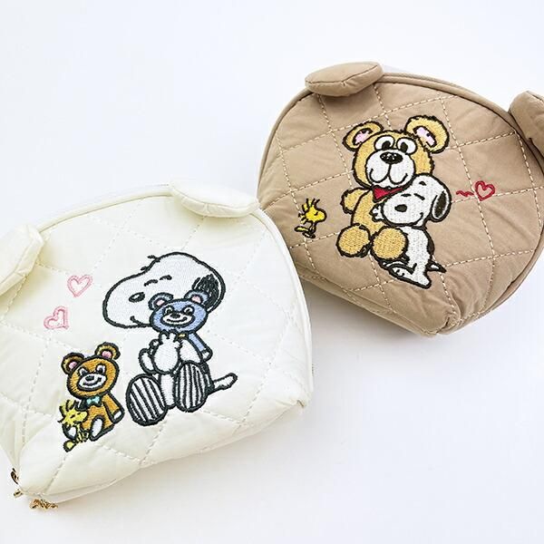 スヌーピーとベアのポーチ