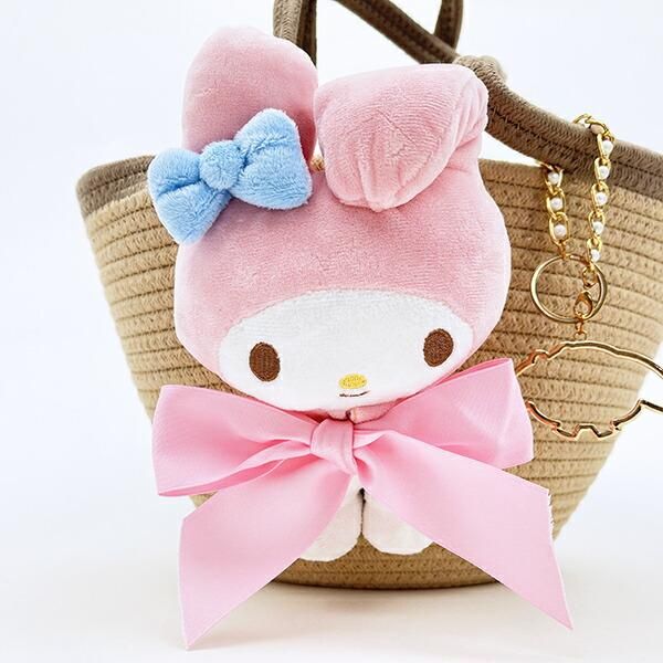 サンリオ マイメロディ ぬいぐるみ付かご風バッグ かごバッグ Sanrio