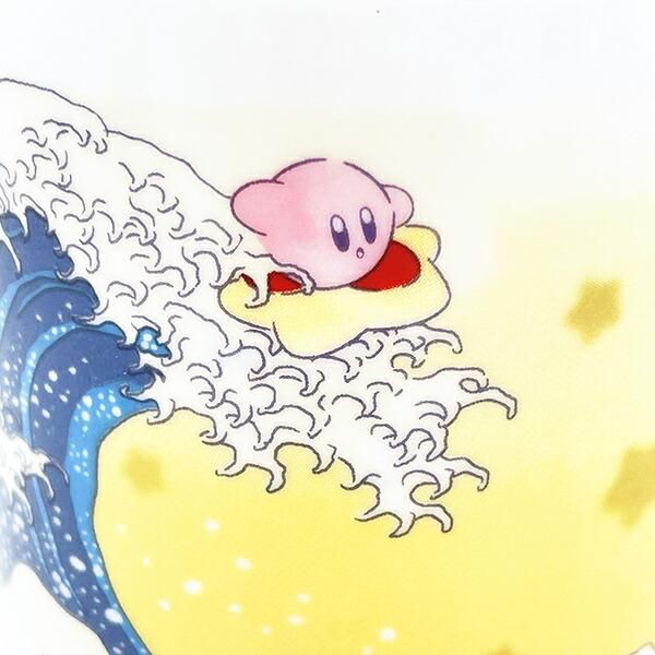 星のカービィ プププ三十六景フロートアイランズ沖浪裏 湯呑み コップ