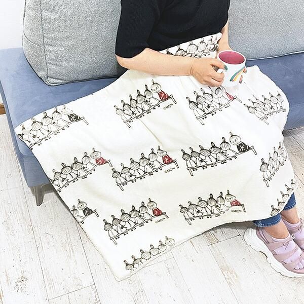 。むみ品 ムーミン リトルミイ シブリングズ ボア付3WAYケープ アイボリー