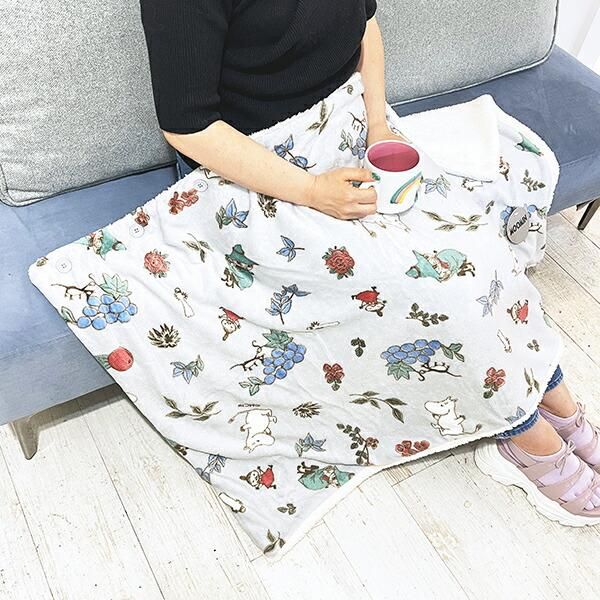 ムーミン フルーツガーデン ケープ(S) ピンク ブランケット MOOMIN