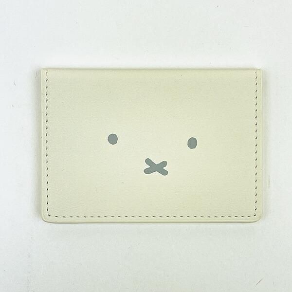 ミッフィー miffy カードケース (アイボリー) フェイスシリーズ