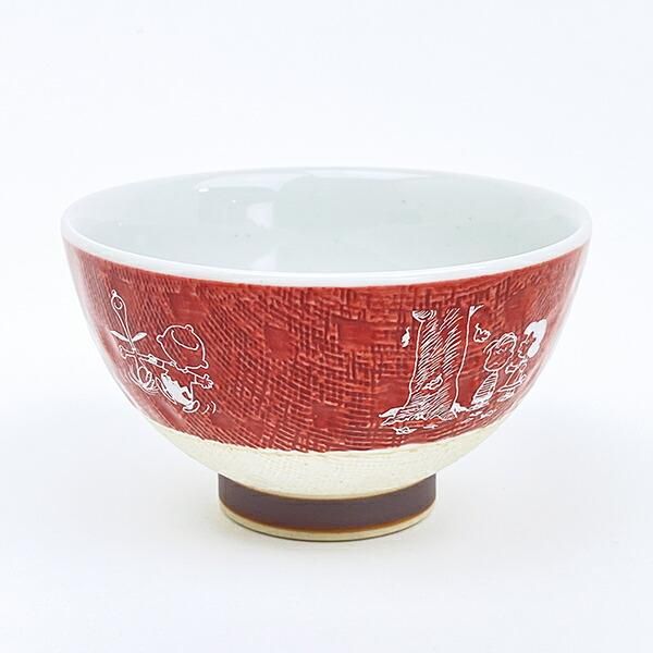 スヌーピー 茶碗 波佐見焼 朱色 食器 日本製 SNOOPY