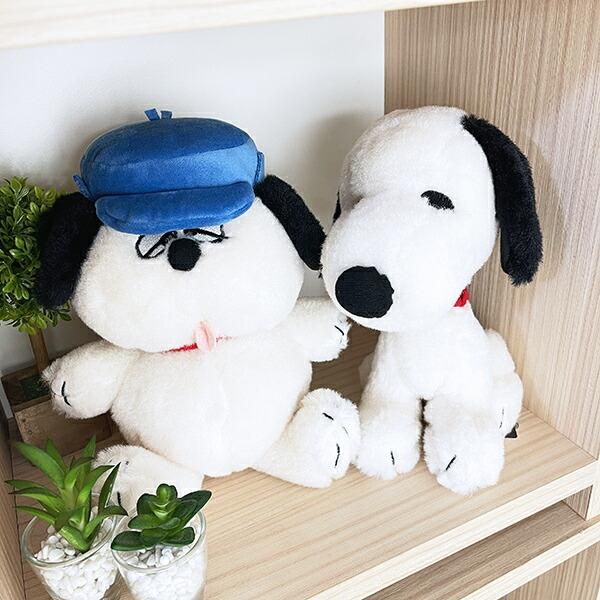 スヌーピー レトロおすわりぬいぐるみ SNOOPY