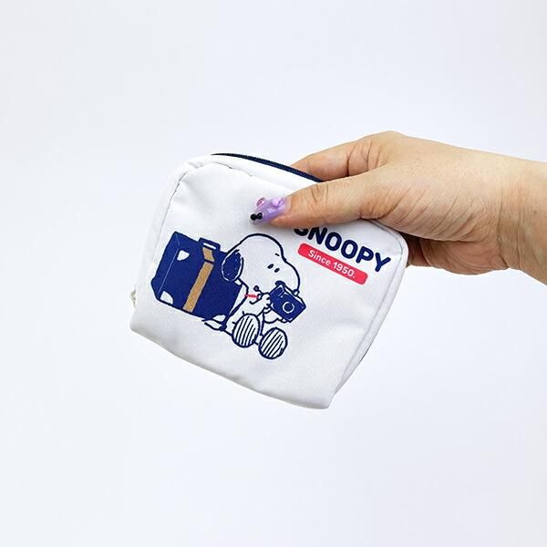 サンリオ スヌーピー ポーチSNOOPY スヌーピー enjoy your trip ミニスクエアポーチ SNOOPY