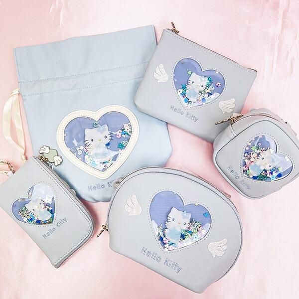サンリオ ハローキティ ラウンドポーチ キラキラエンジェル Sanrio