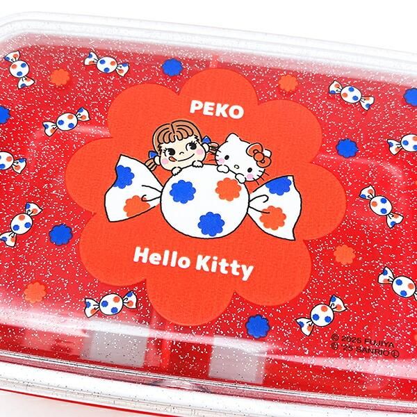 サンリオ ハローキティ × 不二家 ペコちゃん ふわっとフタタイトランチ