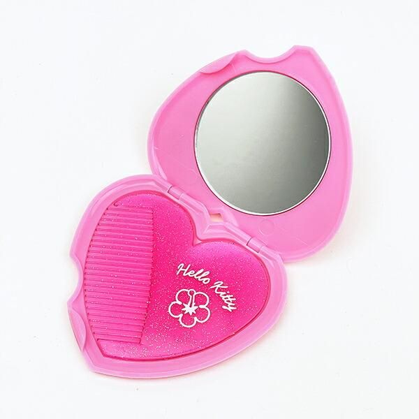 ハローキティ ミラー 櫛 1989年 日本製 Hello Kitty/ハローキティ・Comb & Mirror Compact Set・コーム