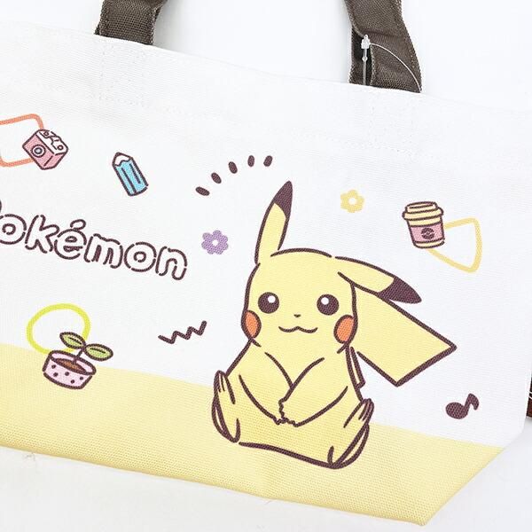 ポケットモンスター　ピカチュウ　手さげバッグ ポケットモンスター ピカチュウ ミニトートバッグ ランチ ポケモン