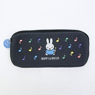 <img class='new_mark_img1' src='https://img.shop-pro.jp/img/new/icons15.gif' style='border:none;display:inline;margin:0px;padding:0px;width:auto;' />ミッフィー miffy ペンケース (ブラック) 文具 MIFFY＆MUSICシリーズ