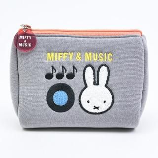 <img class='new_mark_img1' src='https://img.shop-pro.jp/img/new/icons15.gif' style='border:none;display:inline;margin:0px;padding:0px;width:auto;' />ミッフィー miffy ポーチ (グレー) MIFFY＆MUSICシリーズ