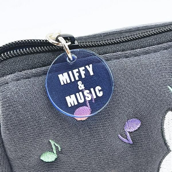 ミッフィー miffy ポーチ (ブラック) MIFFY＆MUSICシリーズ