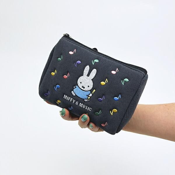 ミッフィー miffy ポーチ (ブラック) MIFFY＆MUSICシリーズ