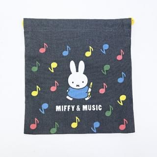 <img class='new_mark_img1' src='https://img.shop-pro.jp/img/new/icons15.gif' style='border:none;display:inline;margin:0px;padding:0px;width:auto;' />ミッフィー miffy 巾着袋（S) (ブラック) MIFFY＆MUSICシリーズ