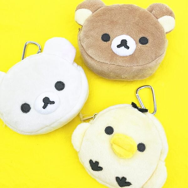 リラックマ キイロイトリ フェイスミニポーチ イエロー