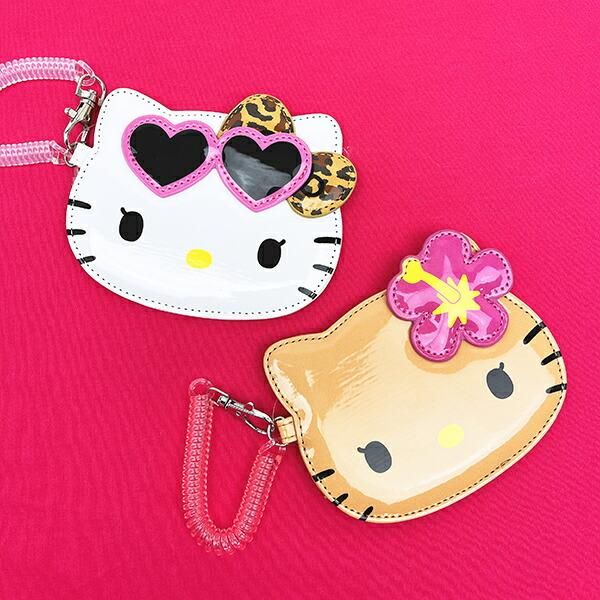 サンリオ ハローキティ パスケース リボンヒョウ柄 定期入れ Sanrio
