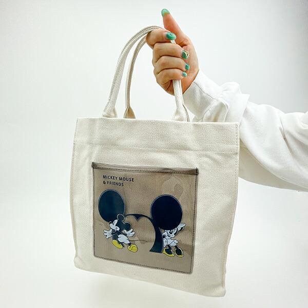 ディズニー　ミッキー　ミニー　カバン　バック ディズニー ミッキー&ミニー トートバッグ ブラック CATCH ME シリーズ