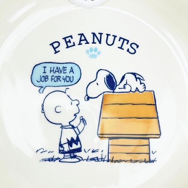 スヌーピー 22cm 深皿 (ブルー) お皿 日本製 SNOOPY