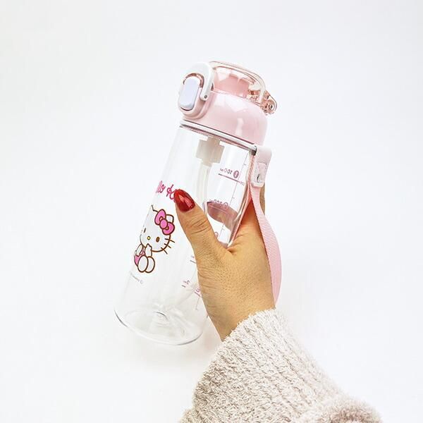サンリオ ハローキティ ワンプッシュストローボトル 水筒 ランチ Sanrio