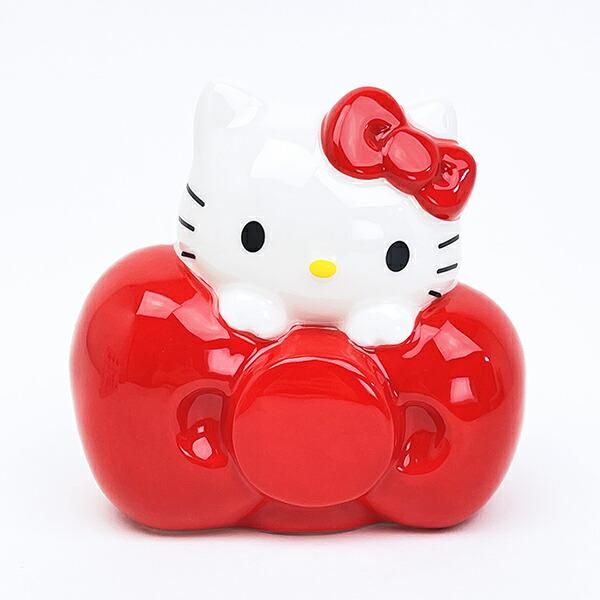 ハローキティ　 貯金箱　赤 サンリオ ハローキティ 貯金箱 エッジー Sanrio