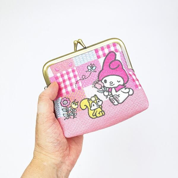 サンリオ マイメロディ がま口 畳刺繍ミニポーチ Sanrio