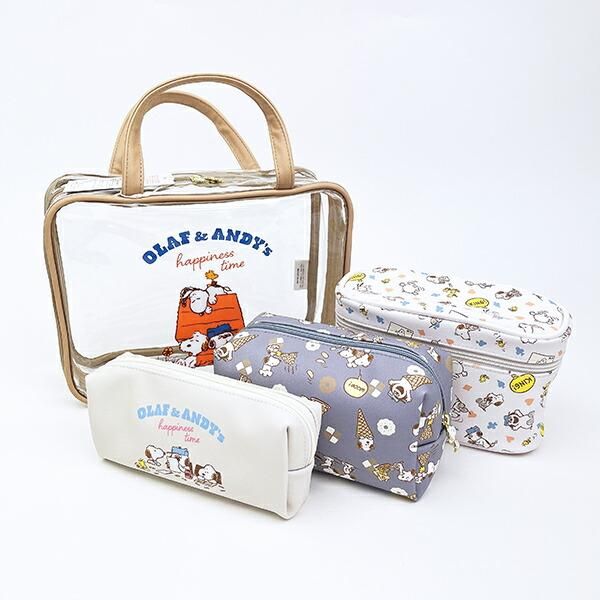 選べる2タイプ！スヌーピーのキュートなトラベルポーチセットが普段