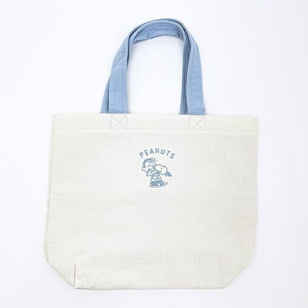 PEARLY スヌーピー トートバッグ スヌーピー トートバッグ ホワイト SNOOPY