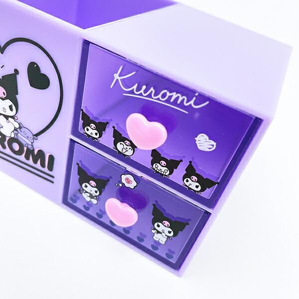 サンリオ クロミ ペンスタンド付きプラチェスト 収納 小物入れ
