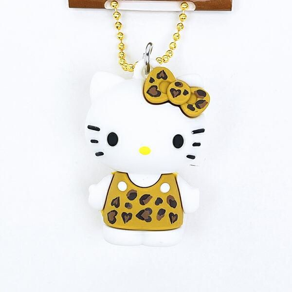 サンリオ ハローキティ ヒョウ柄シリーズ PVCマスコット ブラウン 平成