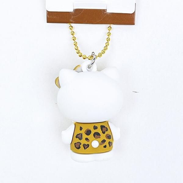 サンリオ ハローキティ ヒョウ柄シリーズ PVCマスコット ブラウン 平成