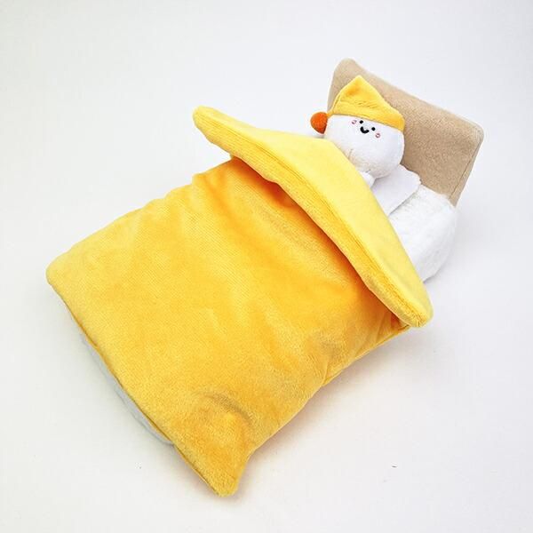 お文具といっしょの癒されるぬいぐるみベッドティッシュカバー
