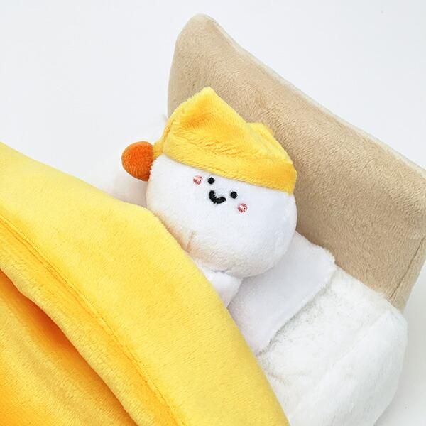 お文具といっしょの癒されるぬいぐるみベッドティッシュカバー