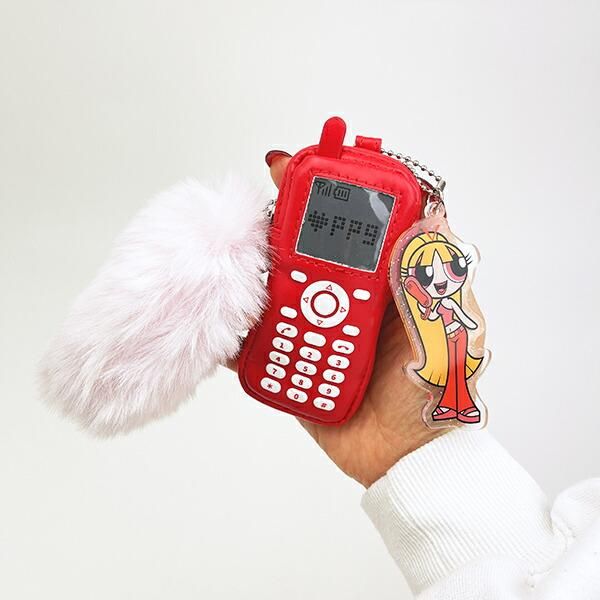 パワーパフガールズのケイタイモチーフポーチ