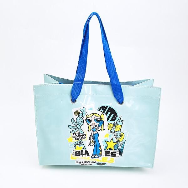 パワーパフガールズ バブルス ショッパートートバッグ (ブルー) パワパフ
