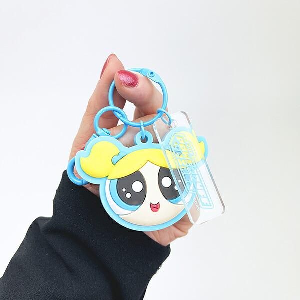 パワーパフガールズ バブルス うるうるラバーチャーム (ブルー