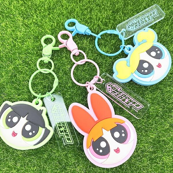 パワーパフガールズ バブルス うるうるラバーチャーム (ブルー