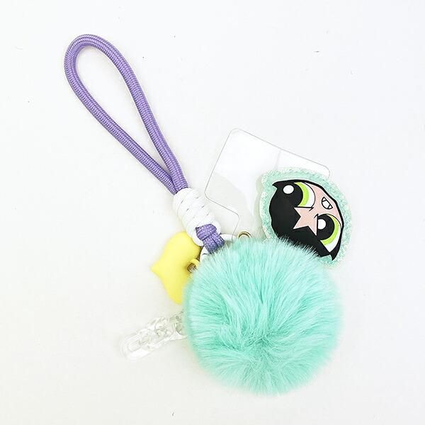 パワーパフガールズ バブルス うるうるラバーチャーム (ブルー