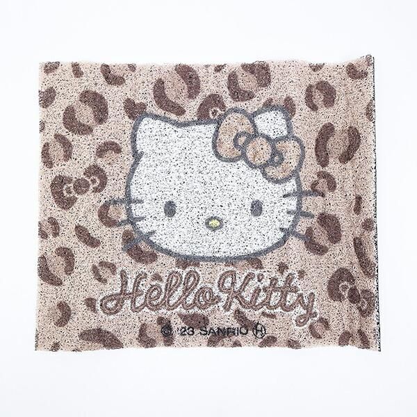 【未使用★2009年製】サンリオ　ハローキティ　マット　フロントマット　ヒョウ① 未使用☆2009年製】サンリオ ハローキティ マット フロントマット