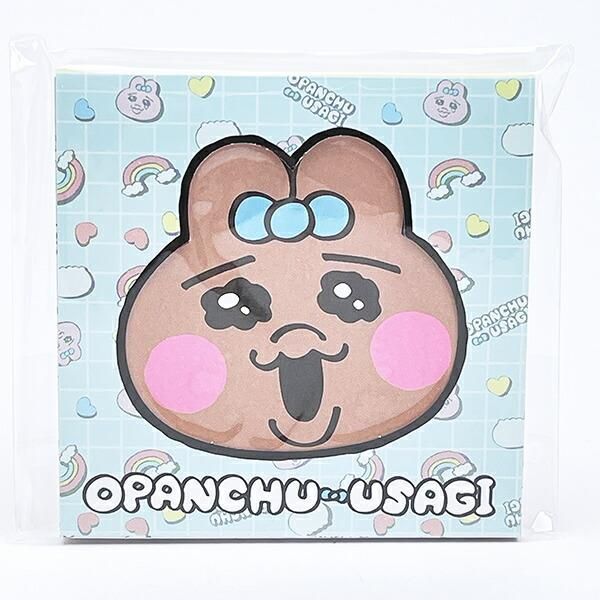 おぱんちゅうさぎの個性的な文具、シールとメモ帳