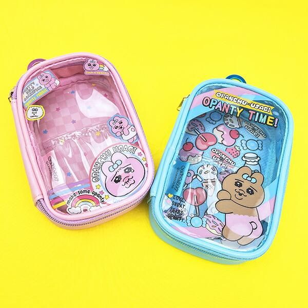 おぱんちゅうさぎ キャリーポーチ (ブルー)