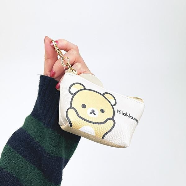 リラックマの三角ミニポーチ