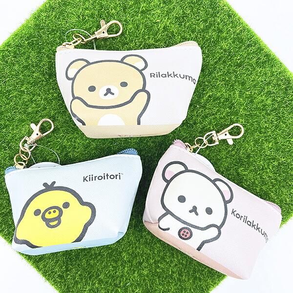 リラックマの三角ミニポーチ