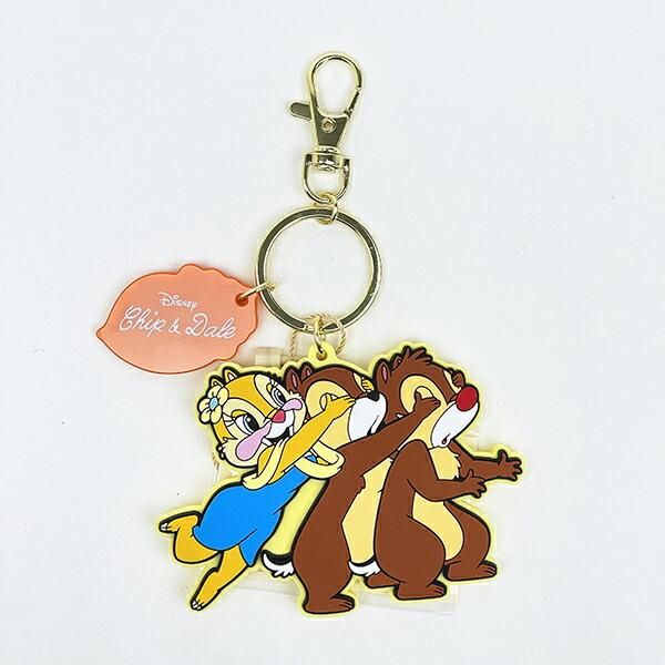 ディズニー クラリス アドラブルラバーチャーム キーホルダー チップと