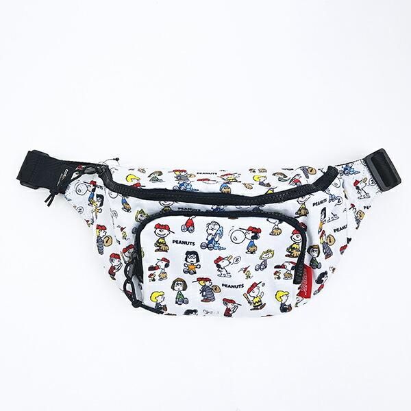 スヌーピー ボディバッグ ウエストポーチ ホワイト SNOOPY