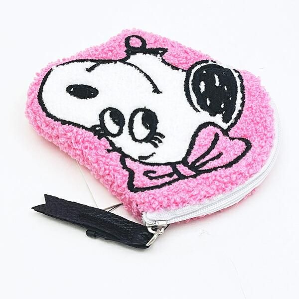 スヌーピー ベル ダイカットさがらポーチ ピンク SNOOPY