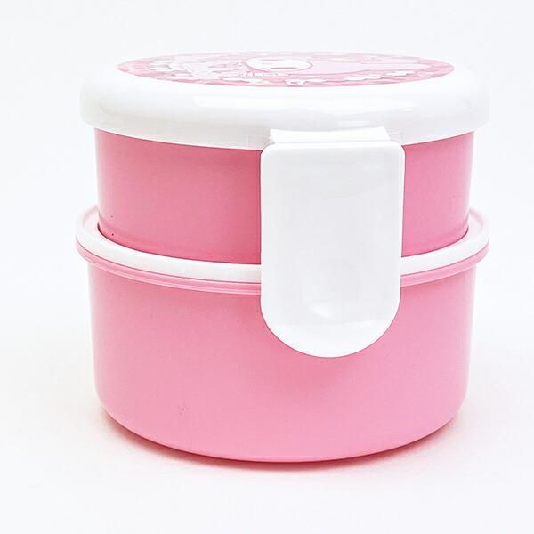 サンリオ マイメロディ 丸型ランチボックス2段（フォーク付き） お弁当